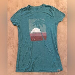 Teal Graphic Short Sleeve Tee